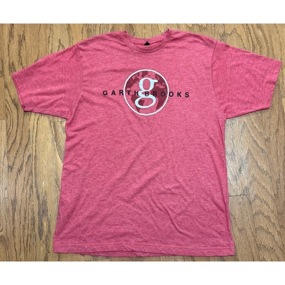 Tultex Other - Garth Brooks World Tour Concert Series Red Adult XL Shirt Double Sided EUC